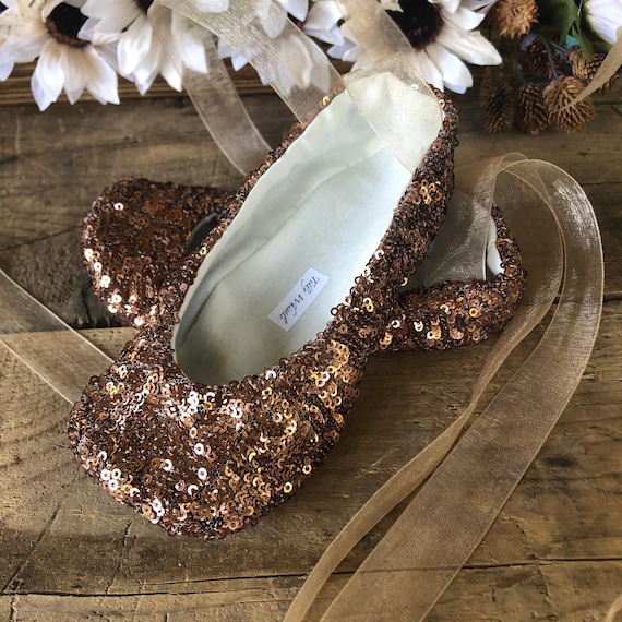 Sequin ballet best sale slippers