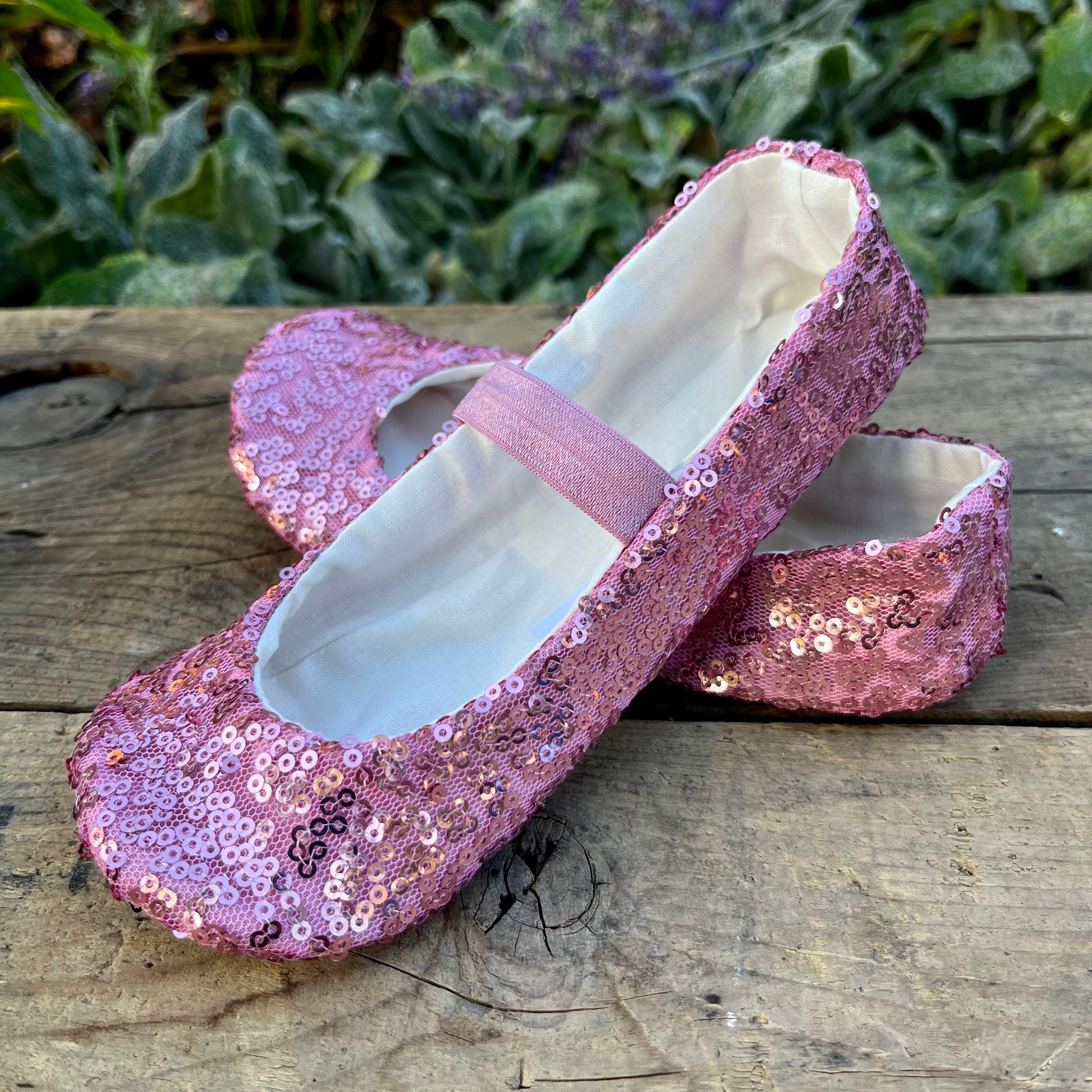 Mauve Sequin Shoes Costume Shoes Dusty Pink Shoes Flower - Etsy Hong Kong