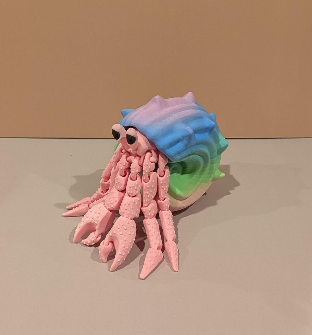 3D Printed Hermit Crab – Removable Magnetic Shell, Desk Decor - Etsy