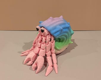 Cangrejo ermitaño impreso en 3D: carcasa magnética extraíble, decoración de escritorio