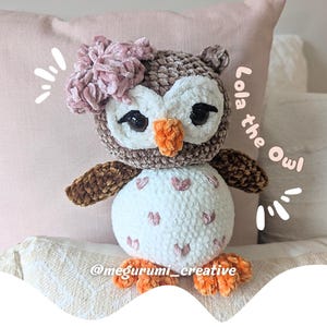 Lola the Owl – Crochet Pattern – Amigurumi – Plush Toy (PDF Download)