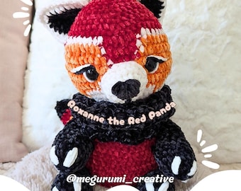 Roxanne the Red Panda – Crochet Pattern – Amigurumi – Plush Toy (PDF Download)