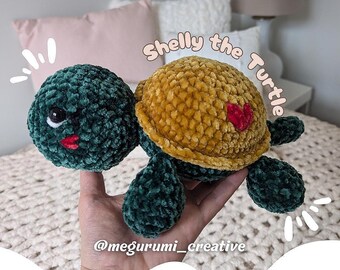 Shelly la Tortue – Patron Crochet – Amigurumi – Peluche (Téléchargement PDF)