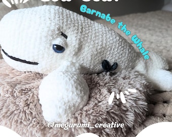 Barnabe the Whale – Crochet Pattern – Amigurumi – Plush Toy (PDF Download)