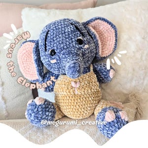 Marcus the Elephant – Crochet Pattern – Amigurumi – Plush Toy (PDF Download)