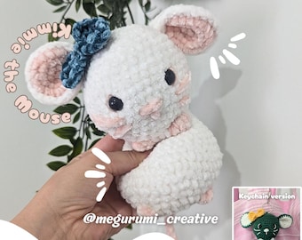 Kimmie the Mouse – Crochet Pattern – Amigurumi – Plush Toy or Keychain (PDF Download)