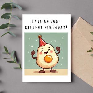 Carte de voeux pour un anniversaire, jeu de mots drôle, carte d'humour pour un anniversaire, enseignant, papa, maman, simple carte d'anniversaire « passez un excellent anniversaire »