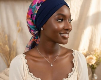 Floral Print Chemo Turban Headwrap – Lightweight, Breathable Hair Loss Cover