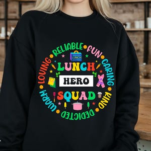 School Lunch Hero Squad Png Svg, School Lunch Lady Digital Download,Funny Lady Cafeteria Squad Workers Png, Cafeteria Worker Shirt Design