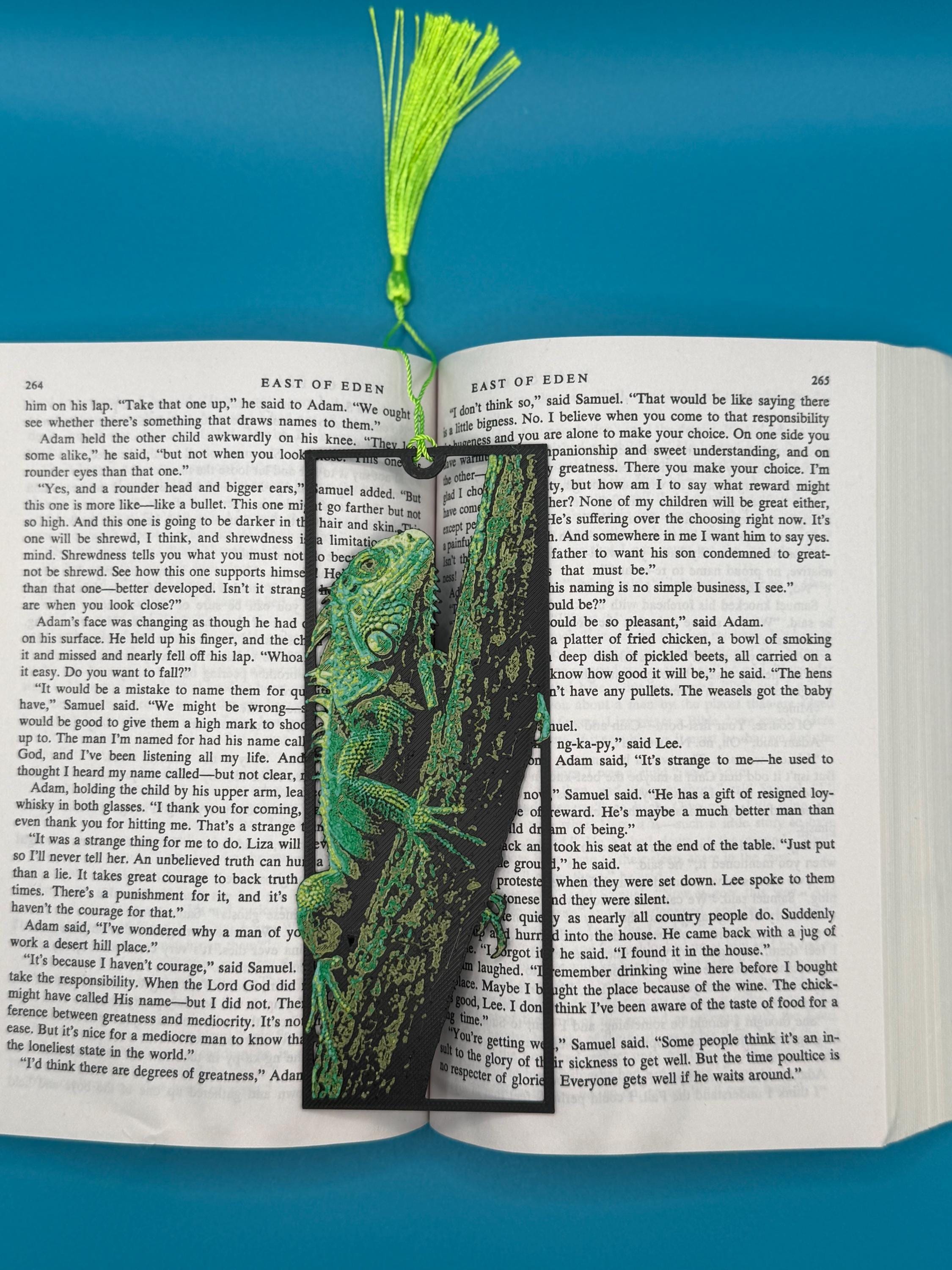 3D Printed Reptile Bookmarks | Iguana, Bearded Dragon & Reticulated ...