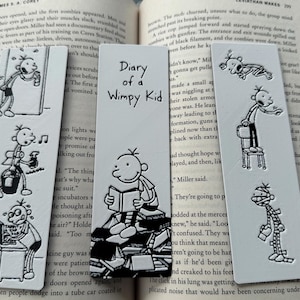 3D-utskrivna bokmärken från en mes dagbok – Greg Heffley & vänner