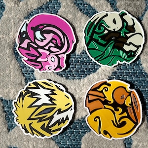 Pokemon Coaster Set – Eeveelution Fan Art, PLA Filament image 1