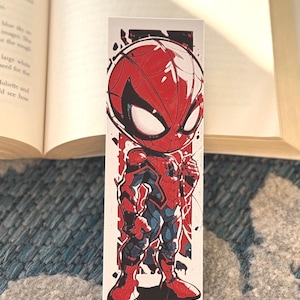 3D Printed Spider-Man & Green Goblin Bookmarks – Hero vs Villain Comic Collection – Superhero Gift for Readers