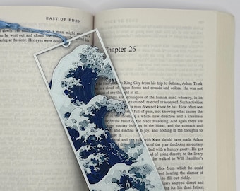 The Great Wave Bookmark – 3D Printed – Hokusai Inspired – Japanese Art Bookmark - Free Domestic Shipping