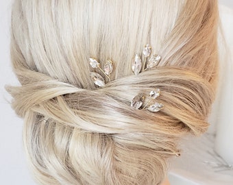 Bridal Hair Comb, Gold Hair Pin, Bridal Hair Piece, Wedding Hair Clip, Bridal Hair Comb, Bridal Hair Vine, Crystal Hair Comb