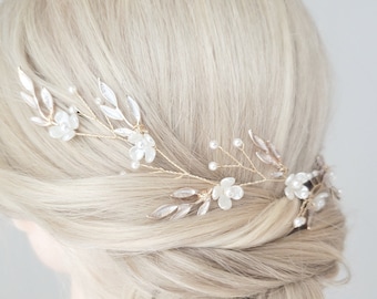 Bridal Hair Vine, Wedding Hair Piece, Bridal Hair Jewelry, Leaf Hair Vine, Wedding Headpiece