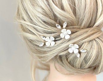 Flower Hairpiece, Bridal Hair Pins, Wedding Hair Comb, Flower Hair Clip, Wedding hair Accessory