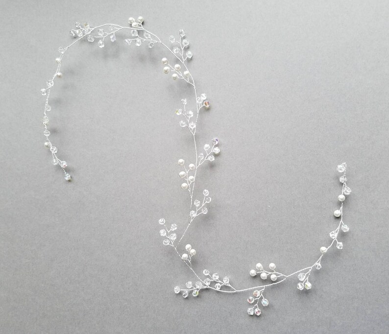 Bridal Hair Vine Wedding Hair Piece Pearl Hair Vine Wedding Etsy