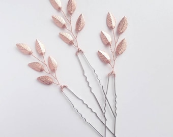 Rose Gold Hair Vine, Bridal Hair Piece, Bridal Hair Comb, Rose Gold Headpiece, Wedding Hair Comb, Wedding Hair Vine, Bridal Hair Clip