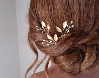 Wedding Hair Comb, Bridal Hair Pins, Bridal Hairpiece, Rhinestone Wedding Headpiece, Wedding Hair Comb, Wedding Hair Vine, Gold Hair Pins