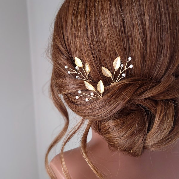 Wedding Hair Comb, Bridal Hair Pins, Bridal Hairpiece, Rhinestone Wedding Headpiece, Wedding Hair Comb, Wedding Hair Vine, Gold Hair Pins