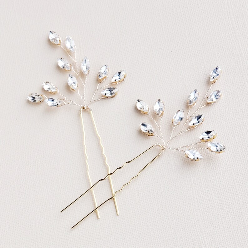 Wedding Hair Pins Bridal Hair Comb Hair Vine Bridal Hair Etsy