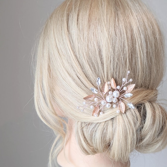 Christina Garcia Original Wedding Hairpiece comb Flower Hair Comb, Wedding Hair Clip, Floral Hair Accessory  main image 3