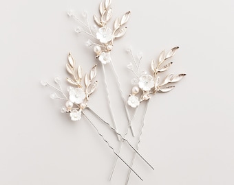 Wedding Hair Pins, Bridal Hair Vine, Wedding Hair Clip, Hair Vine, Hair Comb, Gold Hair Piece, Bridal Hair Accessory