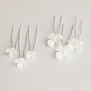 Flower Hair Piece, Wedding Hair Comb, Bridal Hair Pin, Floral Hair Accessory, Small Flowers imagem 8