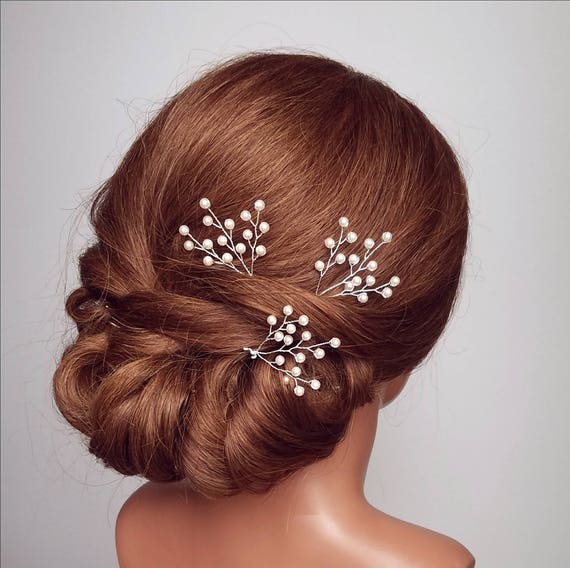Wedding Hair Comb Pearl Hair Pins Bridal Hair Pieces Etsy