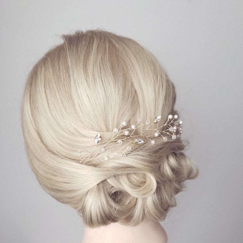 Bridal Headband Bridal Hair Vine Pearl Hair Vine Bridal Tiara Wedding Hairpiece Silver Hair Vine Wedding Headband