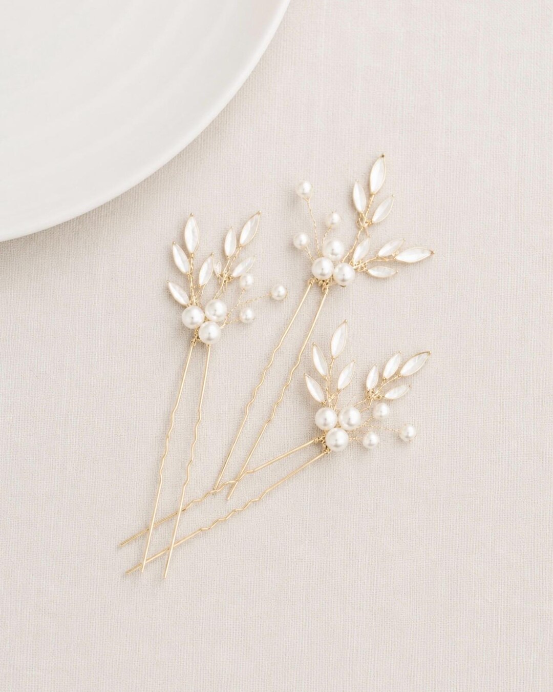 Bride Comb Pin Wedding Hair Combs, Leaf Bridal Hair Pins, Gold Wedding Hair Pins, Leaf ...