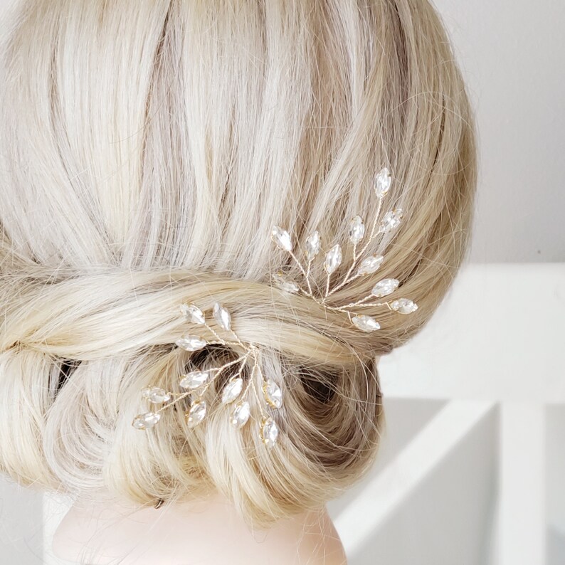 Wedding Hair Pins Bridal Hair Comb Hair Vine Bridal Hair Etsy
