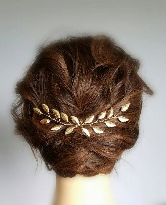 Gold Wedding Hair Vine Gold Hair Piece Leaf Hair Comb - Etsy Gold Wedding Hair Vine Gold Hair Piece Leaf Hair Comb - Etsy