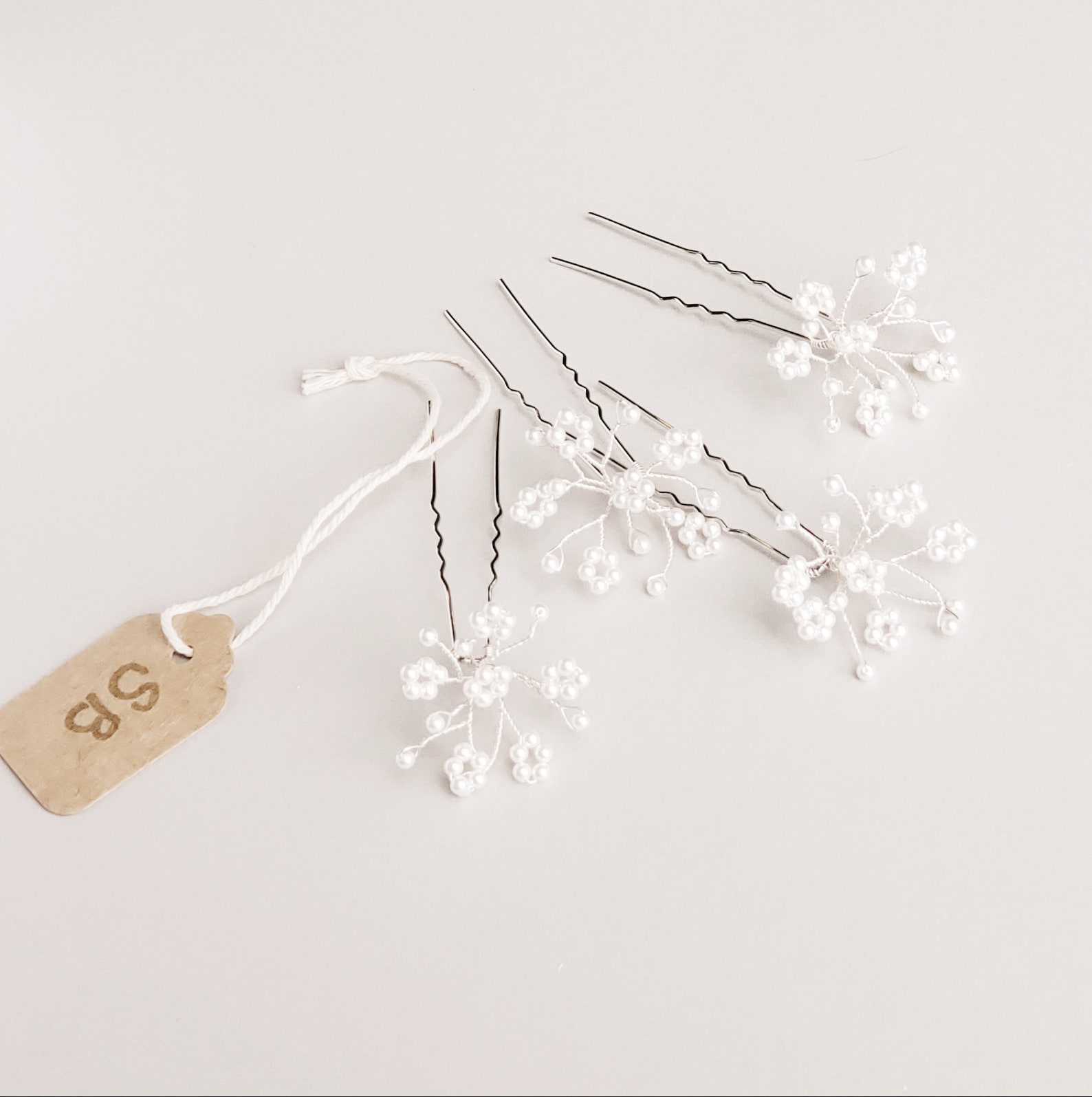 Baby's Breath Hair Pieces Bridal Hair Pins Pearl Hair Etsy