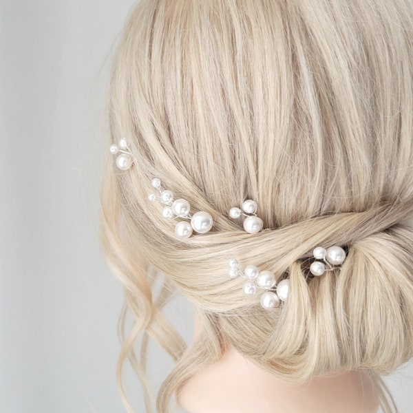 Bridal Hair Pins, Pearl Hair Piece, Wedding Hair Comb, Pearl Headpiece, Bridal Hair Comb, Wedding Hair Clip, Bridal Vine