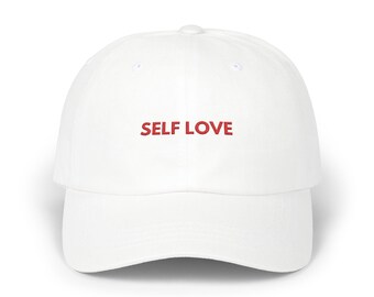 Self-Love Dad Cap, Custom Studio, Team or Club Cap, Positive Affirmations Cap, Preppy Simple Cap, Gift for Friends, Besties