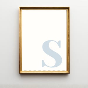 Pôster para quarto de estudante, arte de parede personalizada com iniciais, decoração universitária estilo preppy, impressão com monograma personalizado, presente para universitária imagem 11