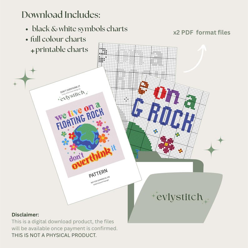 Example of files included in digital download.