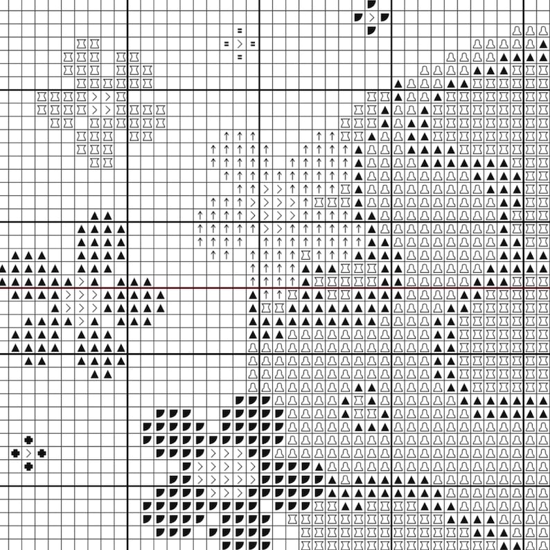 Black & white symbol chart sample.