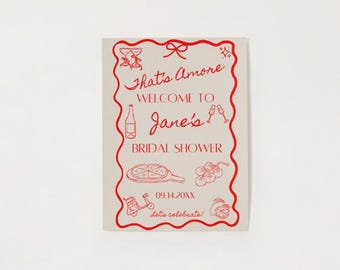 That's Amore Bridal Shower Welcome Sign - digital download