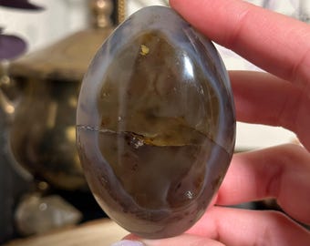 Dendritic Agate Palm Stone 2.80in | Madagascar