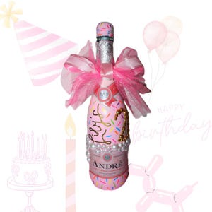 Personalised 18th 21st 30th 40th 50th 60th Happy Birthday Wine Champagne Bottle Label ~ Gift
