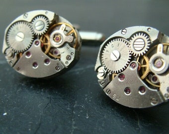 Vintage watch  movement cufflinks - perfect gift for a special occasion