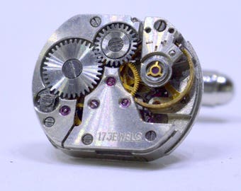 Lovely watch cufflinks - ideal gift for a birthday, anniversary or special occasion