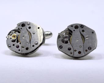 Stunning watch movement cufflinks - perfect gift to mark a birthday, anniversary or special occasion