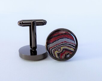 Great gift for the man in your life - Fordite cufflinks