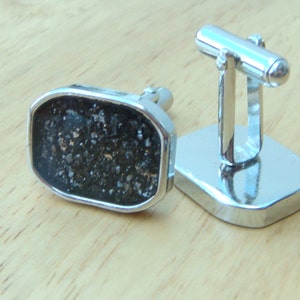 Out of this world! Meteorite cufflinks