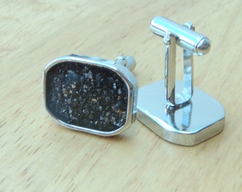 Out of this world! Meteorite cufflinks