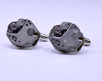 Stunning watch movement cufflinks - ideal gift for any special occasion